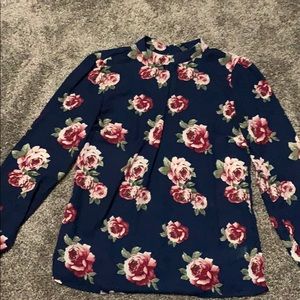 Long sleeve silky dress top